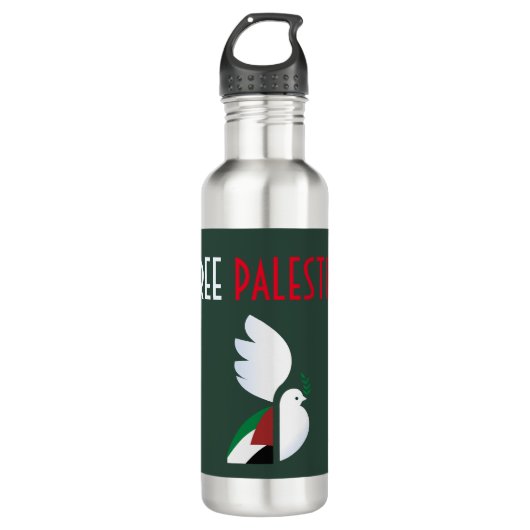 Freie Palästina Edelstahlflasche (Vorderseite)