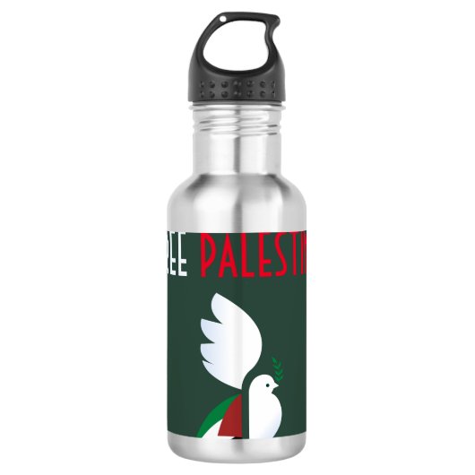 Freie Palästina Edelstahlflasche (Vorderseite)