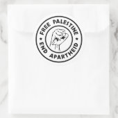 Freie Palästina-End-Apartheid Runder Aufkleber (Tasche)