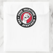 Freie Palästina-End-Apartheid Runder Aufkleber (Tasche)