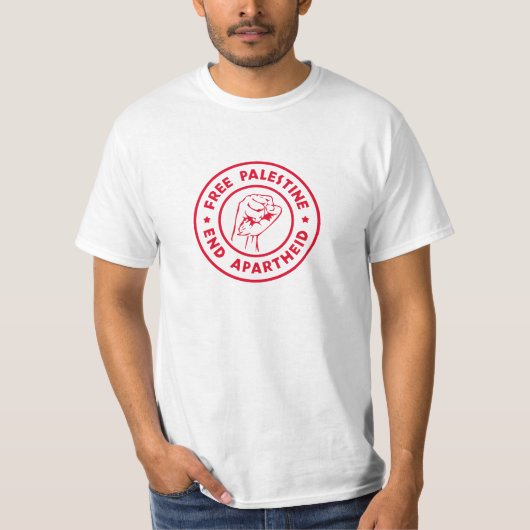 Freie Palästina-End-Apartheid T-Shirt (Vorderseite)