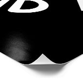 Freie Palästina-Ende-Apartheid ausgelöst Fist Poster (Ecke)