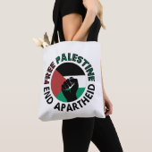 Freie Palästina-Ende-Apartheid ausgelöst Fist Tasche (Von Nahem)