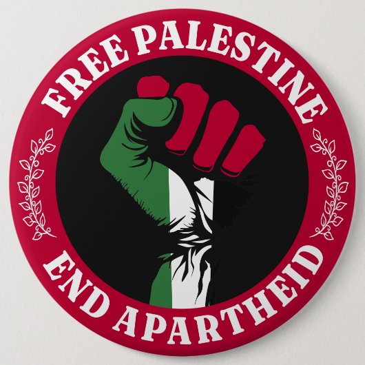 Freie Palästina-Ende-Apartheid II Button (Vorderseite)