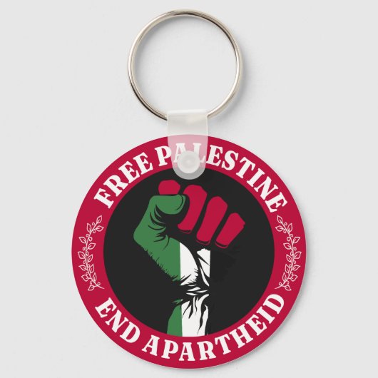 Freie Palästina-Ende-Apartheid II Schlüsselanhänger (Vorderseite)