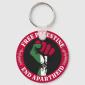 Freie Palästina-Ende-Apartheid II Schlüsselanhänger (Rückseite)