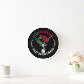 Freie Palästina-Ende-Apartheid III Runde Wanduhr (Zuhause)