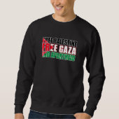 Freie Palästina - Freier Gaza-Streifen Ende Aparth Sweatshirt (Vorderseite)