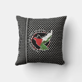 Freie Palästina-Freiheit Flag Kufiya Hatta Muster Kissen