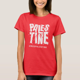 Freie Palästina gebrochene Typografie T-Shirt
