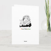 Freie Palästina-Gruß-Karten Karte (Rückseite)