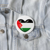 Freie Palästina. Herzgestaltete palästinensische F Button (Beispiel)