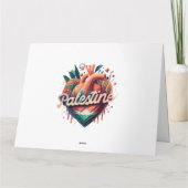 Freie Palästina, ich stehe mit Palestine, Unterstü Karte (Rückseite)