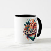 Freie Palästina, ich stehe mit Palestine, Unterstü Tasse (VorderseiteRechts)