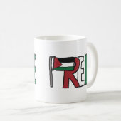 Freie Palästina Kaffeetasse (VorderseiteRechts)