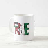 Freie Palästina Kaffeetasse (Vorderseite Links)