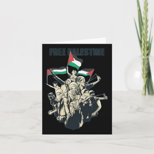Freie Palästina Karte (Vorderseite)
