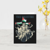 Freie Palästina Karte (Gelbe Blume)