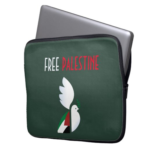 Freie Palästina Laptopschutzhülle (Vorderseite Links)