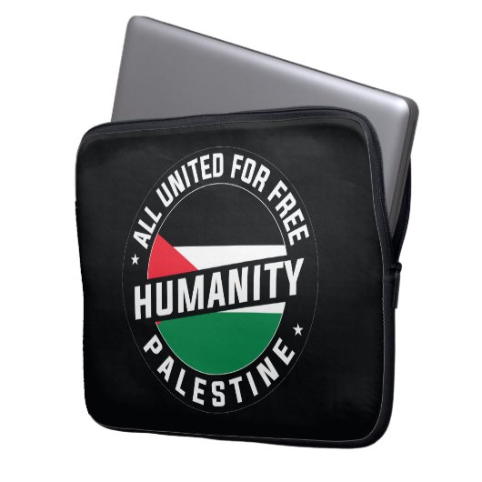 Freie Palästina Laptopschutzhülle (Vorderseite Links)