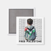 Freie Palästina Magnet (Vorderseite/Rückseite)