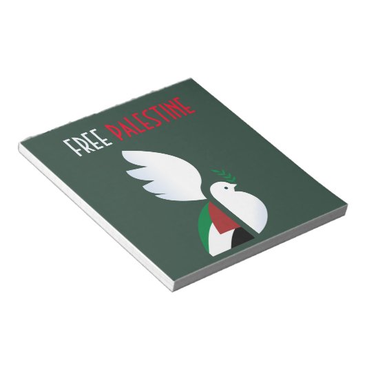 Freie Palästina Notizblock (angewinkelt)