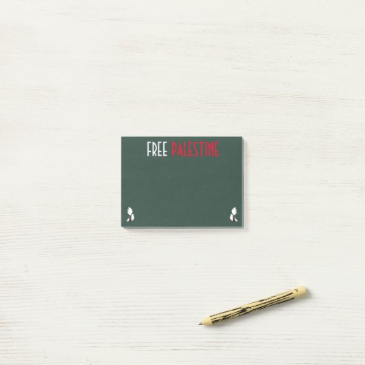 Freie Palästina Post-it Klebezettel (Auf Schreibtisch)