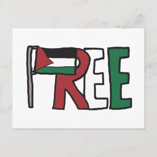 Freie Palästina Postkarte