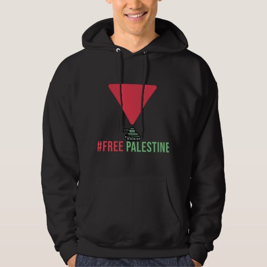 Freie Palästina | Rotes Dreieck Hoodie (Vorderseite)