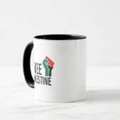 Freie Palästina, Solidarität mit Palästina Tasse (Vorderseite Links)