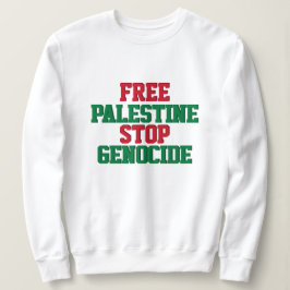 Freie Palästina stoppt Völkermord Sweatshirt