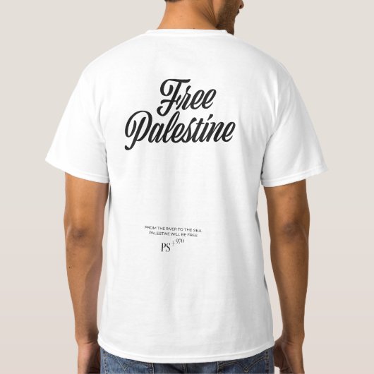 Freie Palästina T-Shirt (Rückseite)