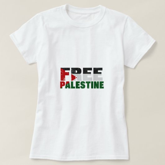 Freie Palästina T-Shirt (Design vorne)