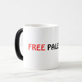 FREIE PALÄSTINA-Tasse Verwandlungstasse (Vorderseite Links)
