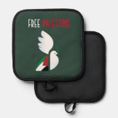 Freie Palästina Topflappen (Vorderseite/Rückseite)