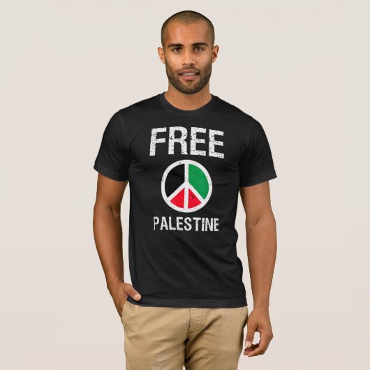 Freie Palästina - Vintager Frieden - Gaza-Freiheit T-Shirt (Vorne ganz)