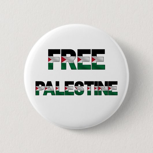Freie Palästinafahnen Buchstaben Unity Pride Freih Button (Vorderseite)