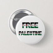 Freie Palästinafahnen Buchstaben Unity Pride Freih Button (Vorne & Hinten)
