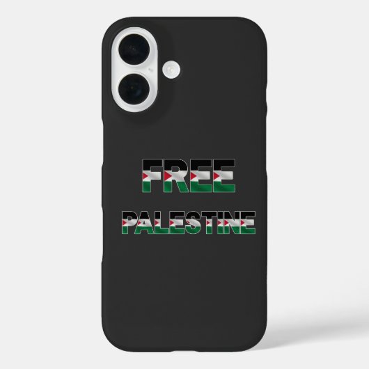 Freie Palästinafahnen Buchstaben Unity Pride Freih Case-Mate iPhone Hülle (Rückseite)