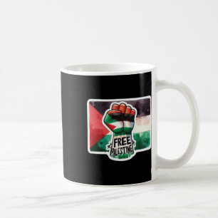 Freie palästinensische Flagge und Faustfarben-Aufk Kaffeetasse