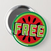 Freie palästinensische Wassermelone - Freiheit für Button (Vorne & Hinten)