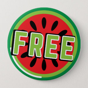 Freie palästinensische Wassermelone - Freiheit für Button
