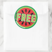 Freie palästinensische Wassermelone - Freiheit für Runder Aufkleber (Tasche)