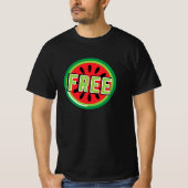 Freie palästinensische Wassermelone - Freiheit für T-Shirt (Vorderseite)
