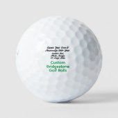 Freie Personalisierung - Custom Bridgestone Golfball (Vorderseite)