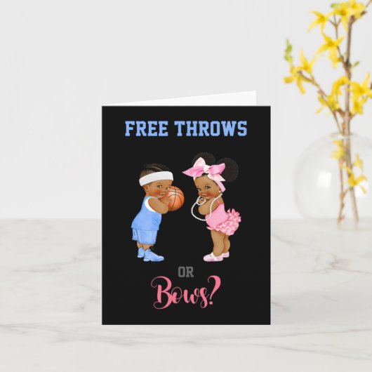 Freie Pfeile oder Bows Basketball Baby Karte (Gelbe Blume)