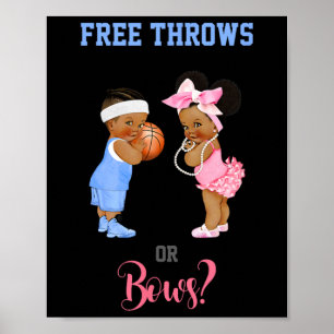 Freie Pfeile oder Bows Basketball Baby Poster