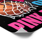 Freie Pfeile oder rosa Bögen Geschlecht offenbaren Poster (Ecke)