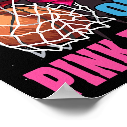 Freie Pfeile oder rosa Bögen Geschlecht offenbaren Poster (Ecke)