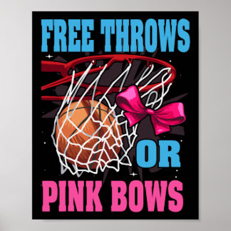 Freie Pfeile oder rosa Bögen Geschlecht offenbaren Poster